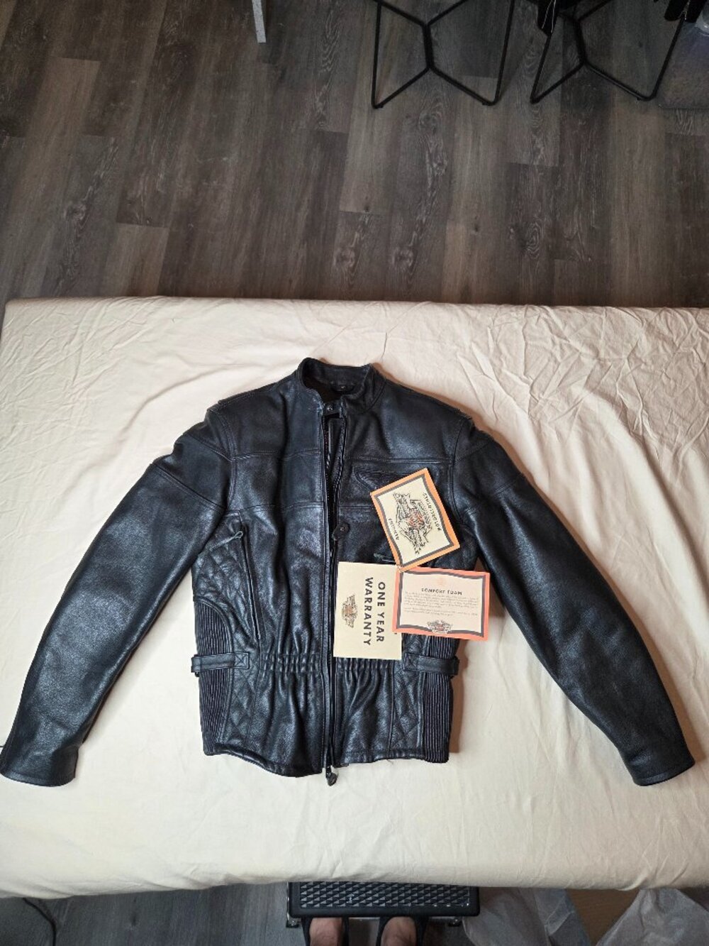 Women's - Harley-Davidson Competition Leather Jacket - Black - Medium - NWT RARE